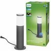 Sokkellampen Philips Philips Utrecht Sokkellamp Koel Wit Licht IP44 Weerbestendige Staande Buitenlamp Tuinverlichting 6W 4000K Antraciet